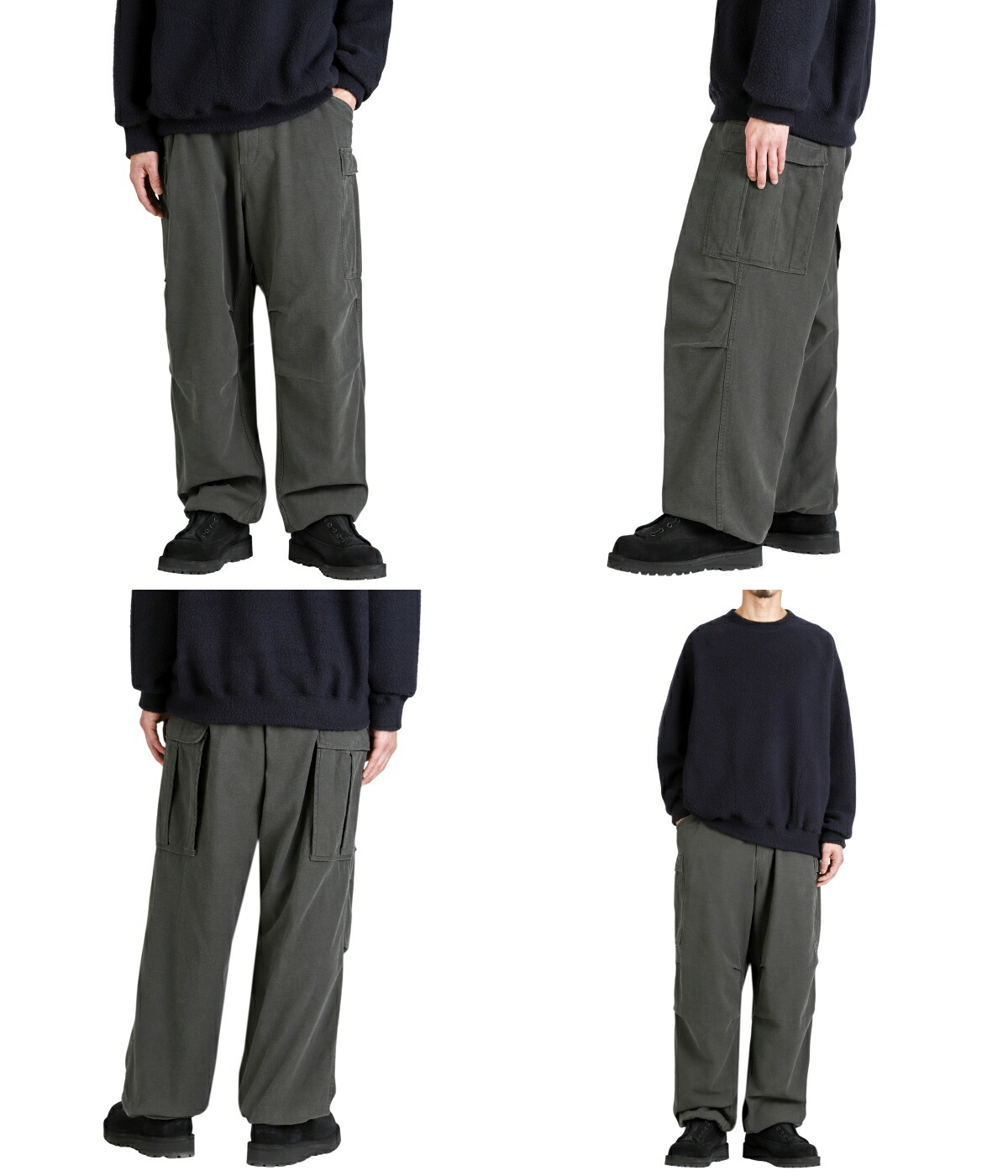 GOLD / ゴールド ： LIGHT BACKSATIN EASY CARGO PANTS 全2色 25B