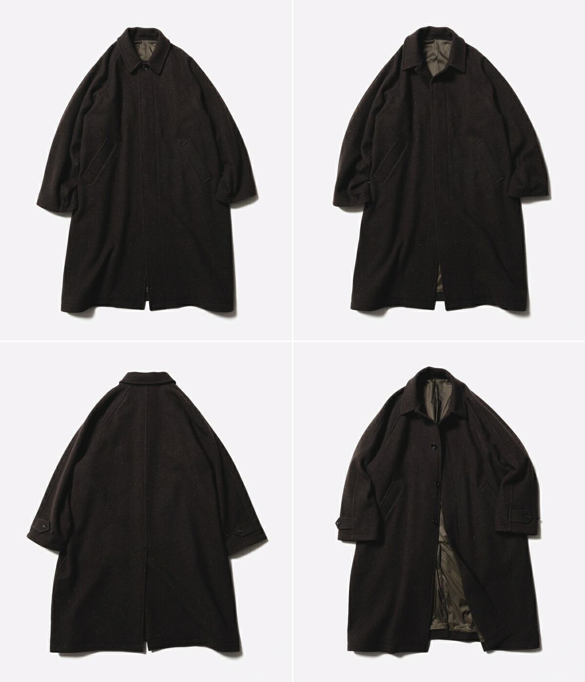 Unlikely / アンライクリー ： Balmacaan Coat Nep Tweed U25F-19-0001