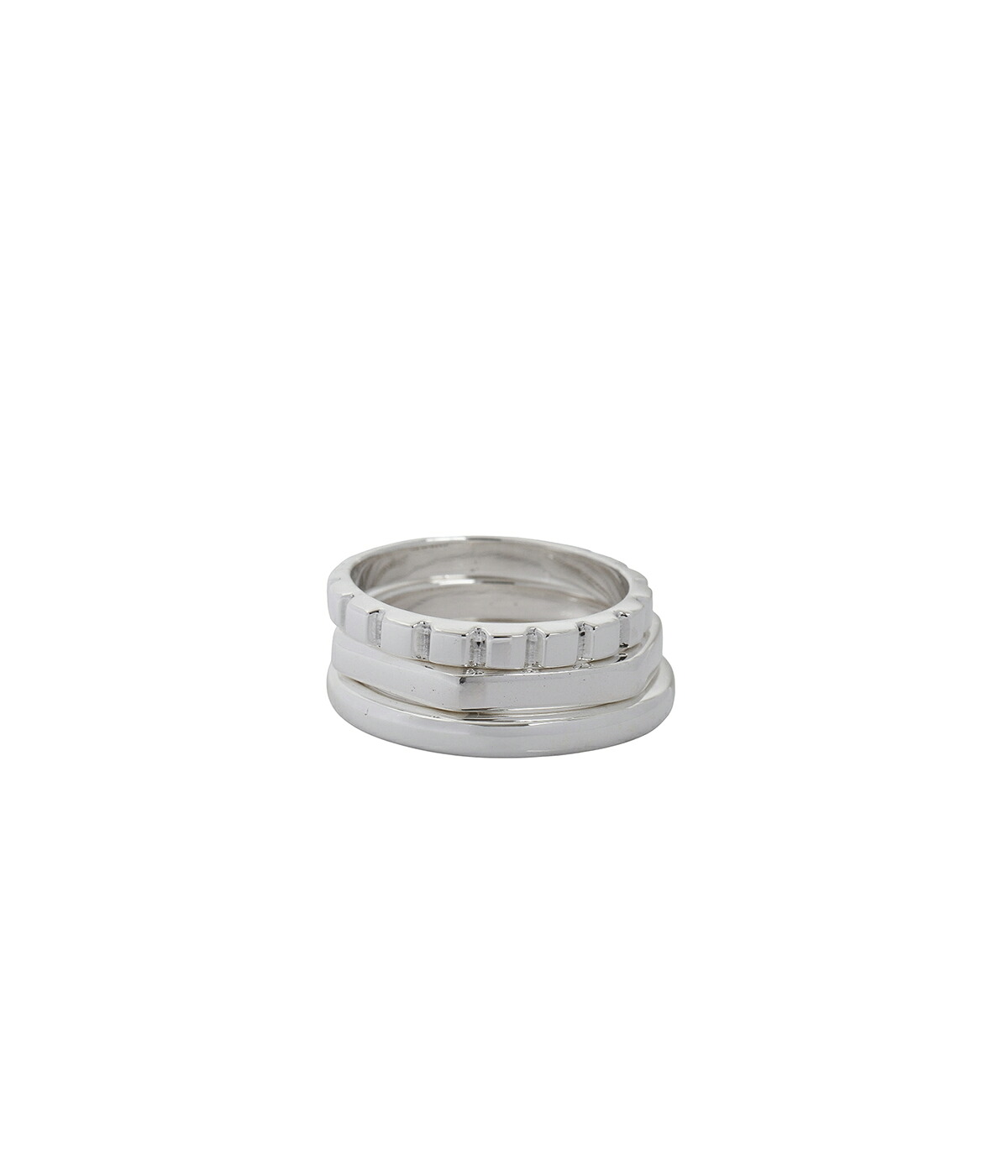 XOLO XOLO JEWELRY / ショロ ジュエリー ： Triple with Cushion Ring 