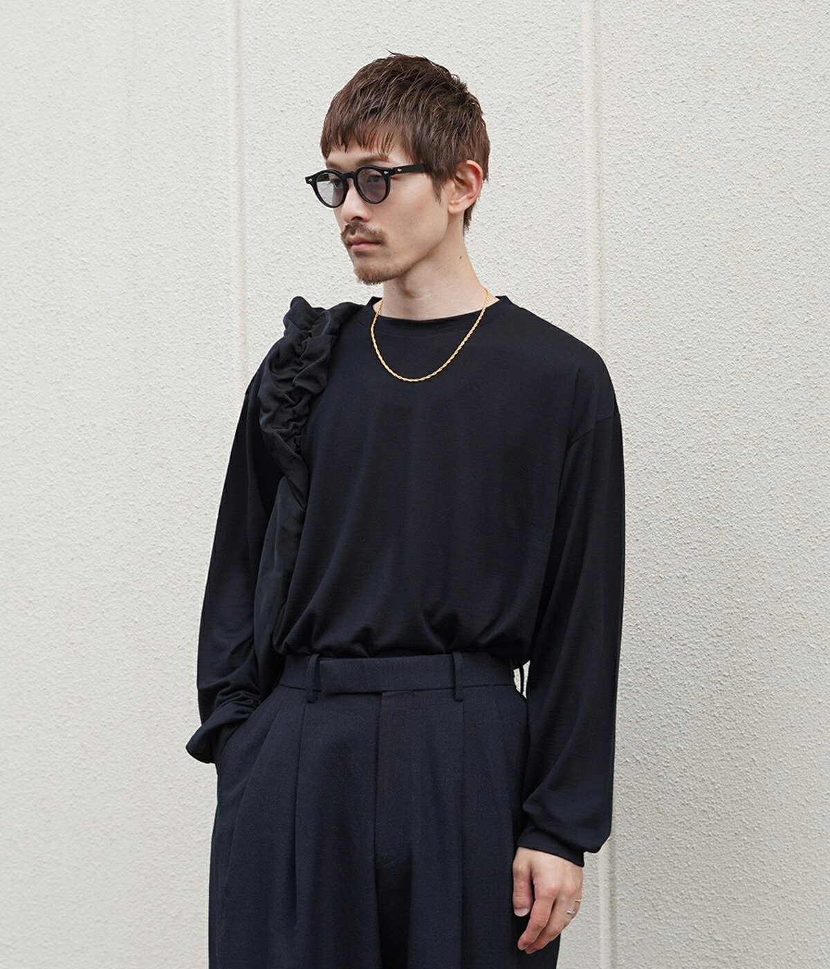 PORT BY ARK PORT BY ARK / ポートバイアーク ： Wool Crew Neck