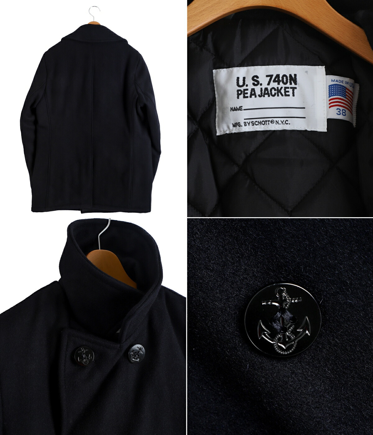 Schott N.Y.C（ショット） Schott / ショット ： 740US PEACOAT