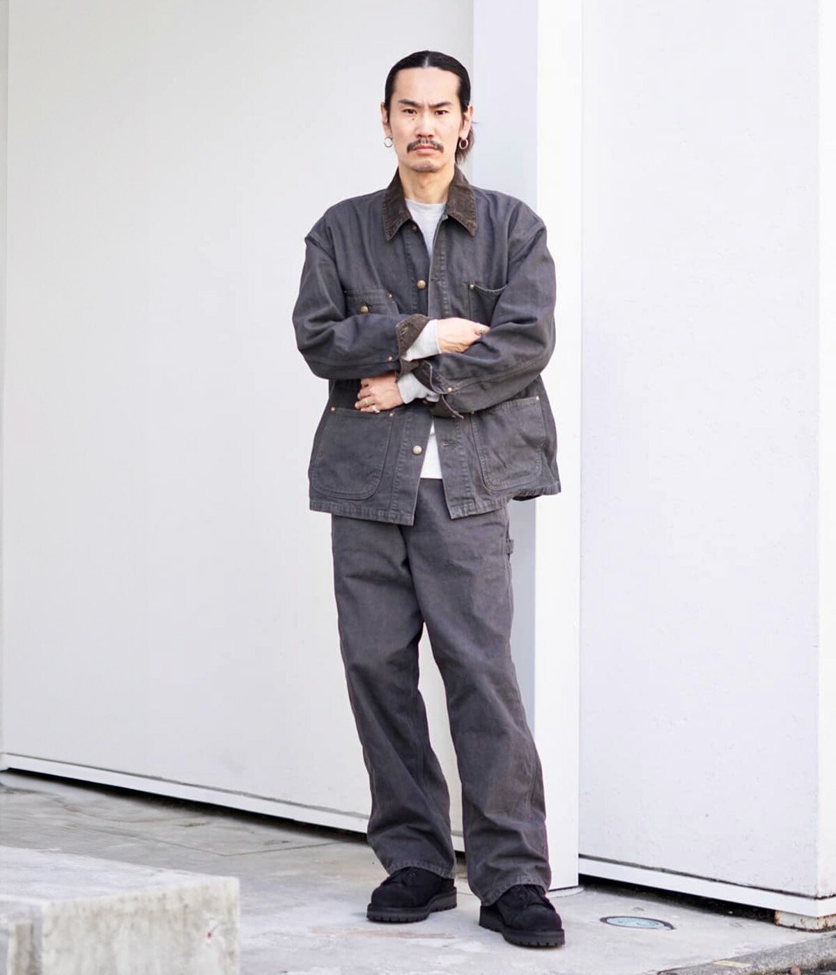 orSlow（オアスロウ） ： 別注 RELAX FIT OXFORD COVERALL ： ONLYARK