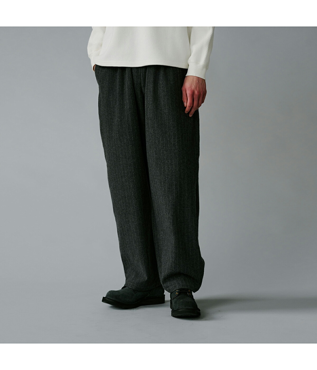 GOLD / ゴールド ： Super 160s WOOL HERRINGBONE MOSSER 1TUCK EASY