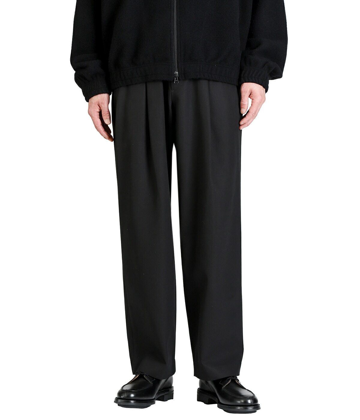 markaware（マーカウェア） ： DOUBLE PLEATED EASY TROUSERS ORGANIC
