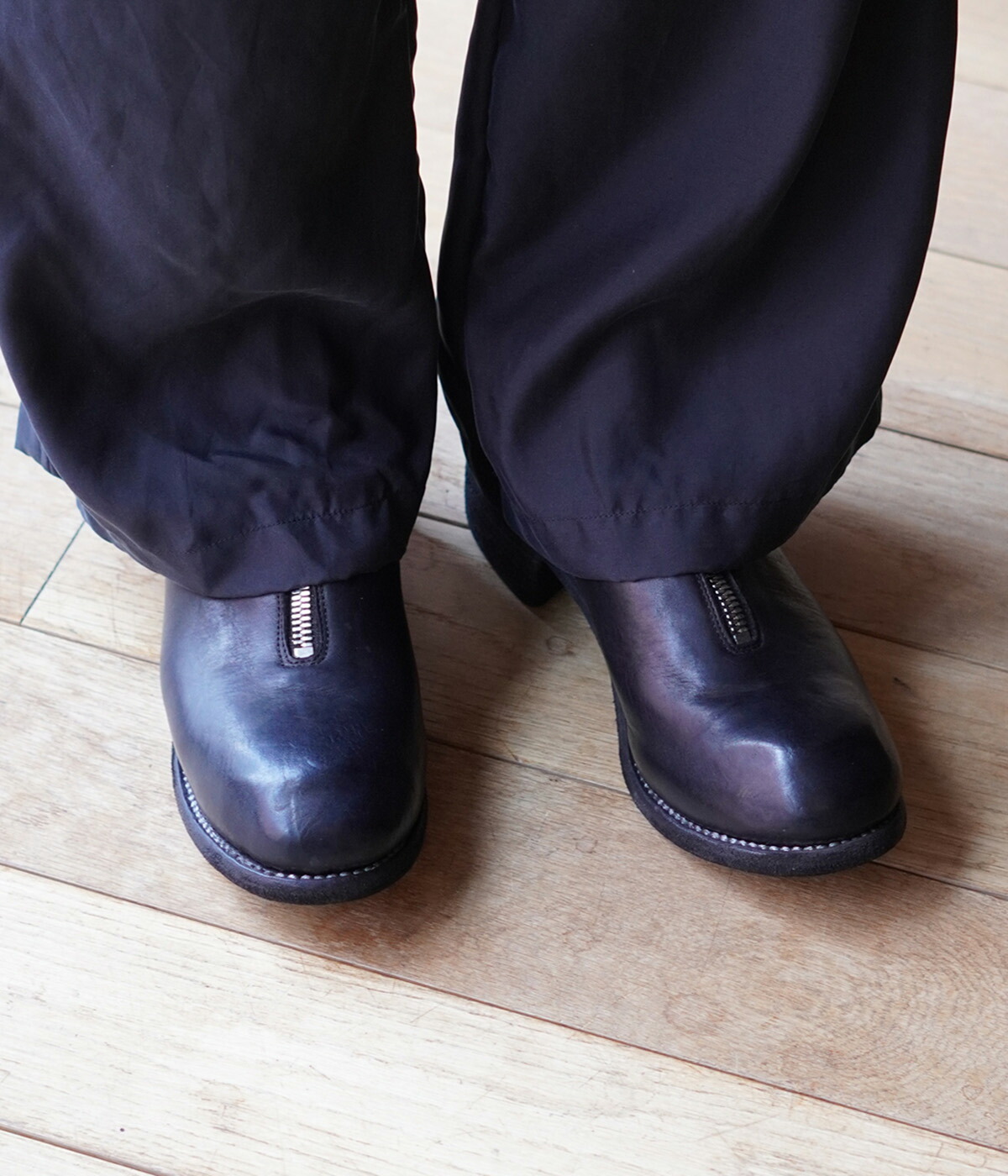 GUIDI（グイディ） ： PL1 FRONT ZIP BOOTS HORSE FULL GRAIN ： PL1