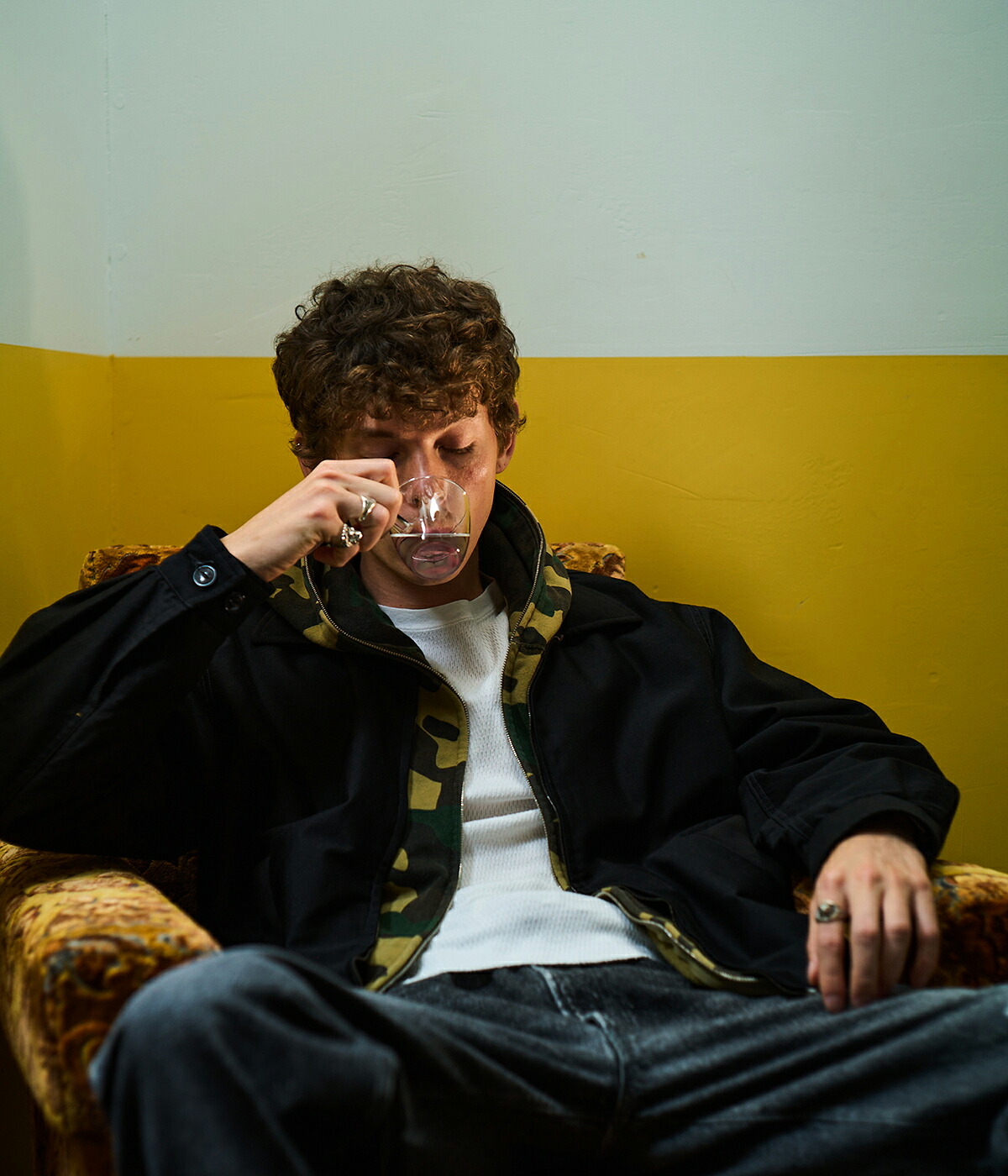 GOLD / ゴールド ： WOOL COTTON MOLESKIN SPORTS JACKET 25B-GL15729