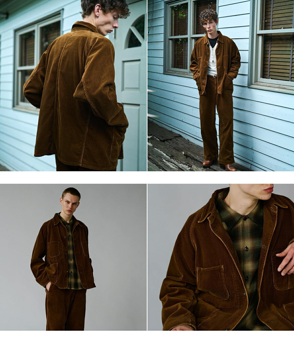 GOLD / ゴールド ： 9W CORDUROY WORK COAT 全2色 25B-GL15738