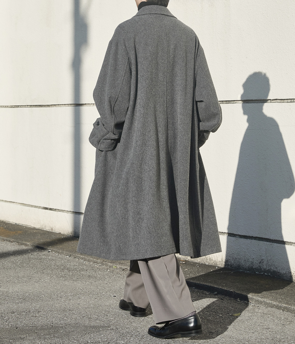 URU（ウル） ： 別注 NAPPING MELTON - BALMACAAN COAT ： ONLYARK-5