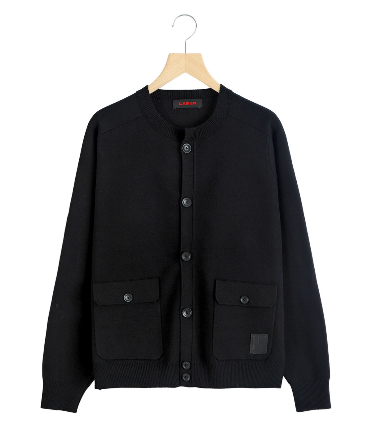 【美品】CABaN ギャバン カシミヤ フラップポケットクルーネックカーディガン CABaN（キャバン） ： コットンカシミヤ フラップポケットニット
