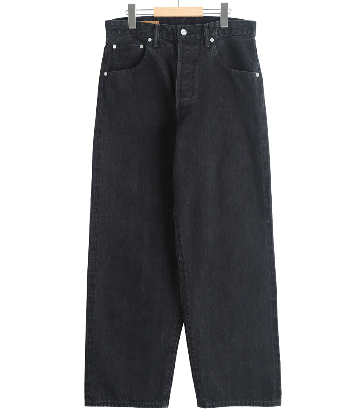 Scye（サイ） ベーシックス ： Selvage Black Denim Baggy Jeans