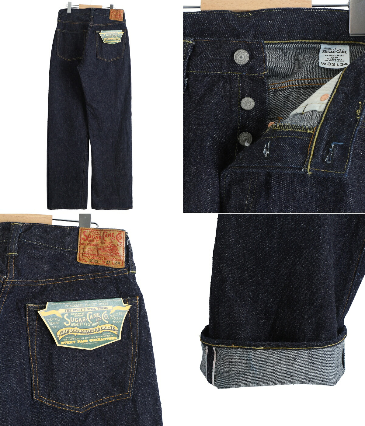 SUGAR CANE シュガーケーン デニムカバーオール　未使用 SUGAR CANE シュガーケーン SUGARCANE カバーオール デニムワーク