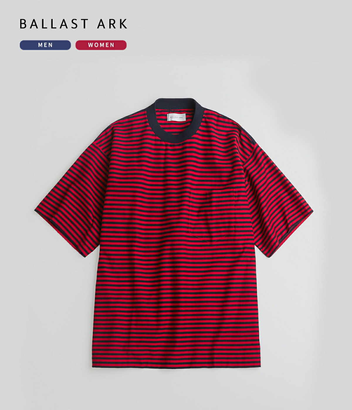 BALLAST ARK / バラストアーク ： BORDER S/S POCKET TEE 全2色 BA07 