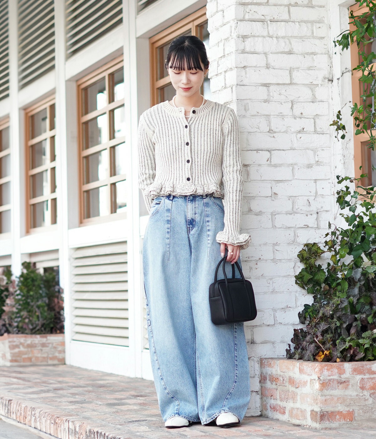 CLANE（クラネ） ： [レディース]COCOON BULKY DENIM PANTS ： 10111