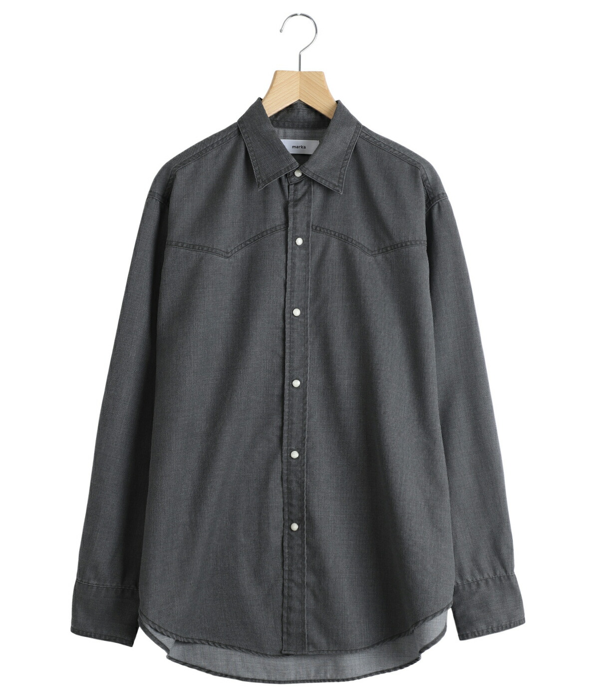 marka（マーカ） ： WESTERN SHIRT -WASHABLE 2/72 WOOL GABARDINE