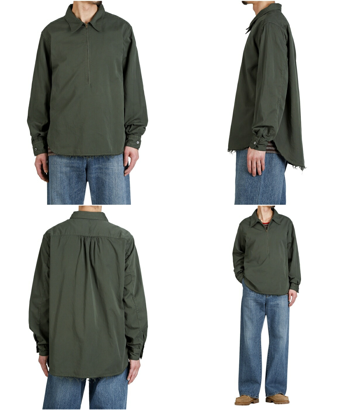PORT BY ARK PORT BY ARK / ポートバイアーク ： Pullover Zip Shirt