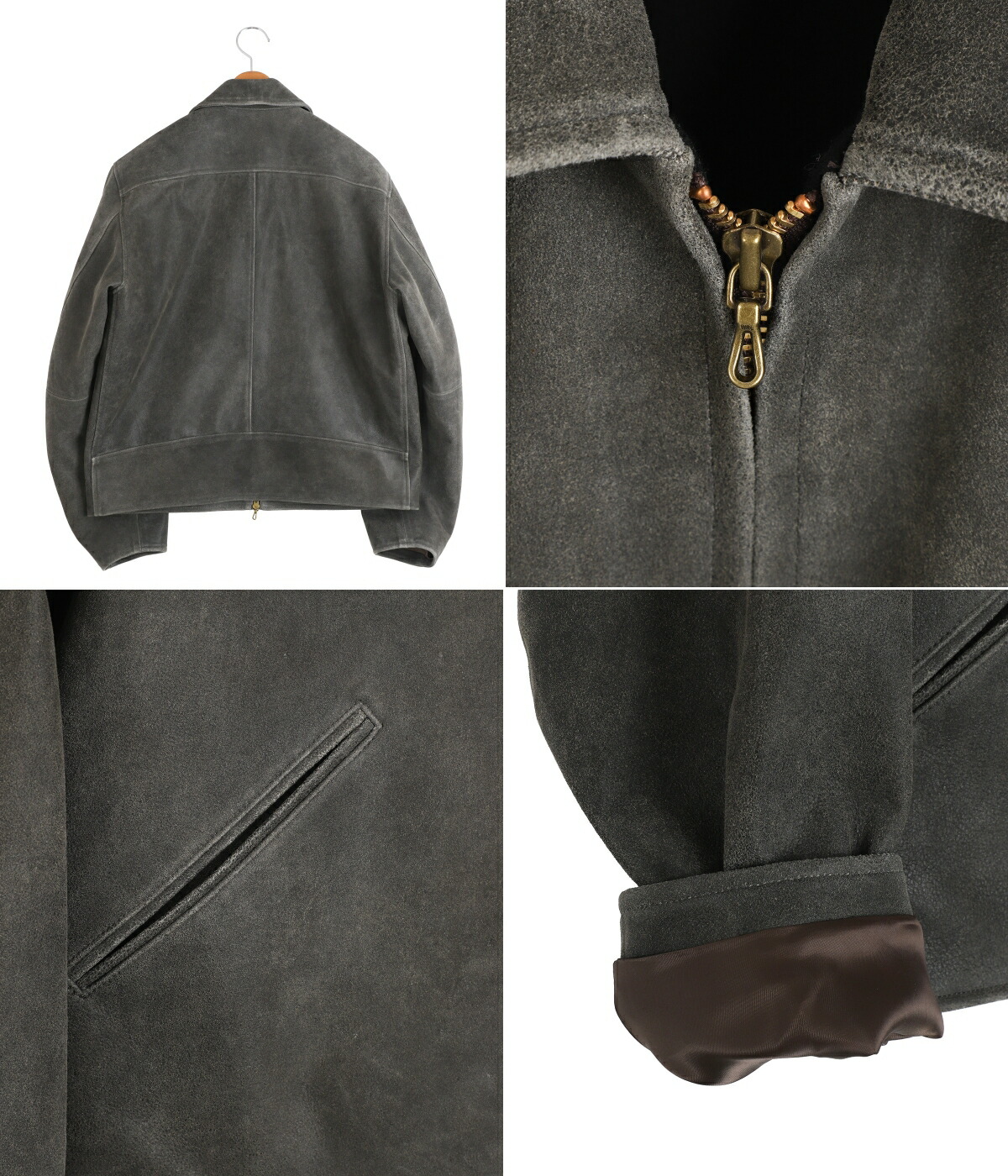 ジャケット・アウター marka LEATHER SPORTS JACKETCRACKED GOAT marka / マーカ ： LEATHER SPORTS JACKET -CRACKED GOAT LEATHER