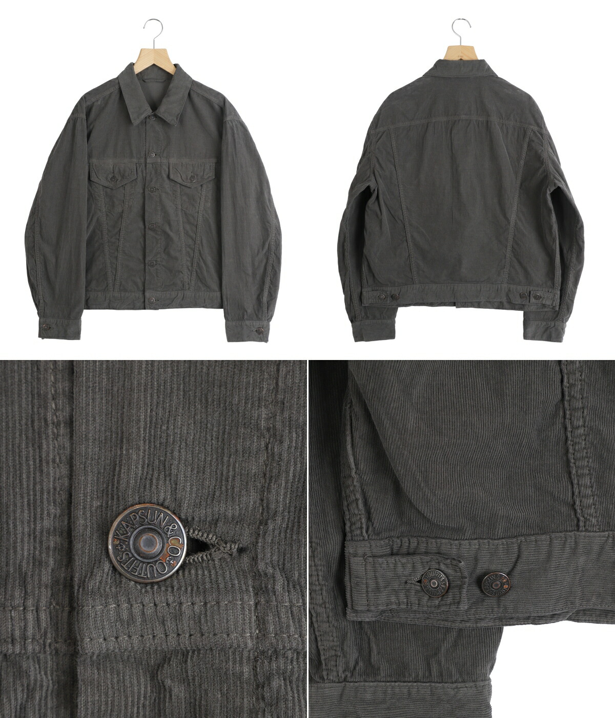 Kaptain Sunshine（キャプテン サンシャイン） ： Cotton Corduroy T-3