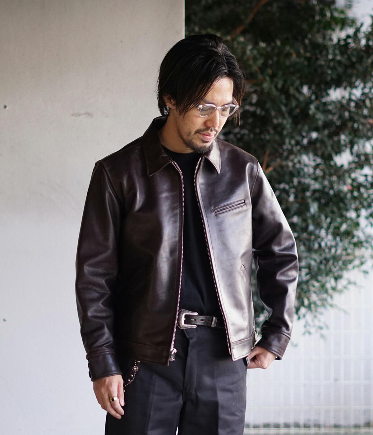 【けい】Schot LEATHER TRACKER JACKET Schott N.Y.C（ショット） Schott / ショット ： SPECIAL LEATHER