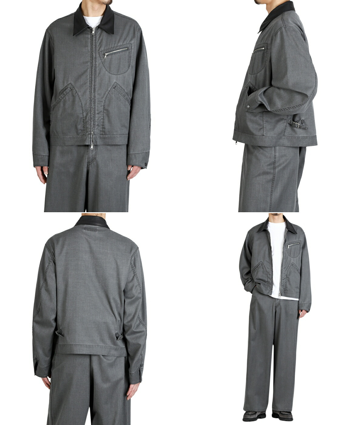 marka（マーカ） ： WORK JACKET -WASHABLE 2/72 WOOL GABARDINE