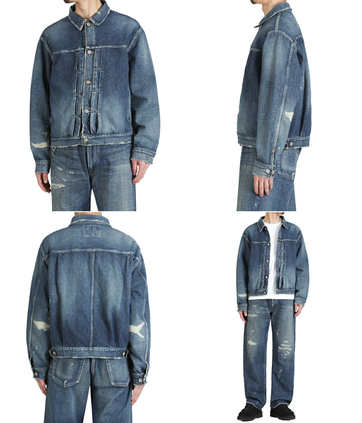 GOLD /ゴールド ： RECYCLED WASTE SUVIN COTTON YARN 14oz DENIM