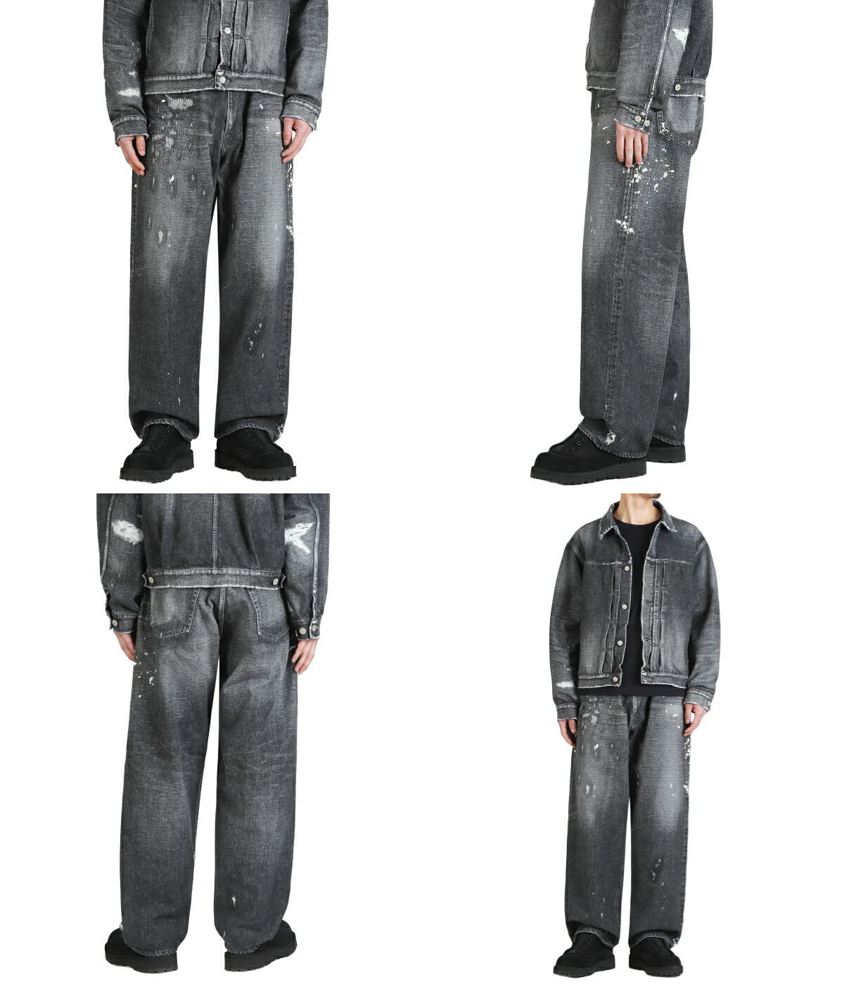 GOLD /ゴールド ： RECYCLED WASTE SUVIN COTTON YARN 14oz DENIM