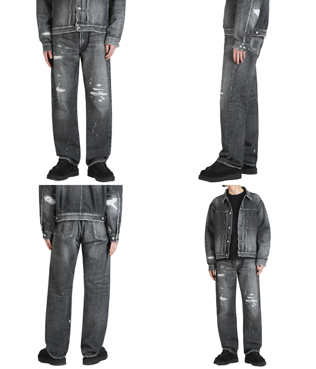 GOLD /ゴールド ： RECYCLED WASTE SUVIN COTTON YARN 14oz DENIM
