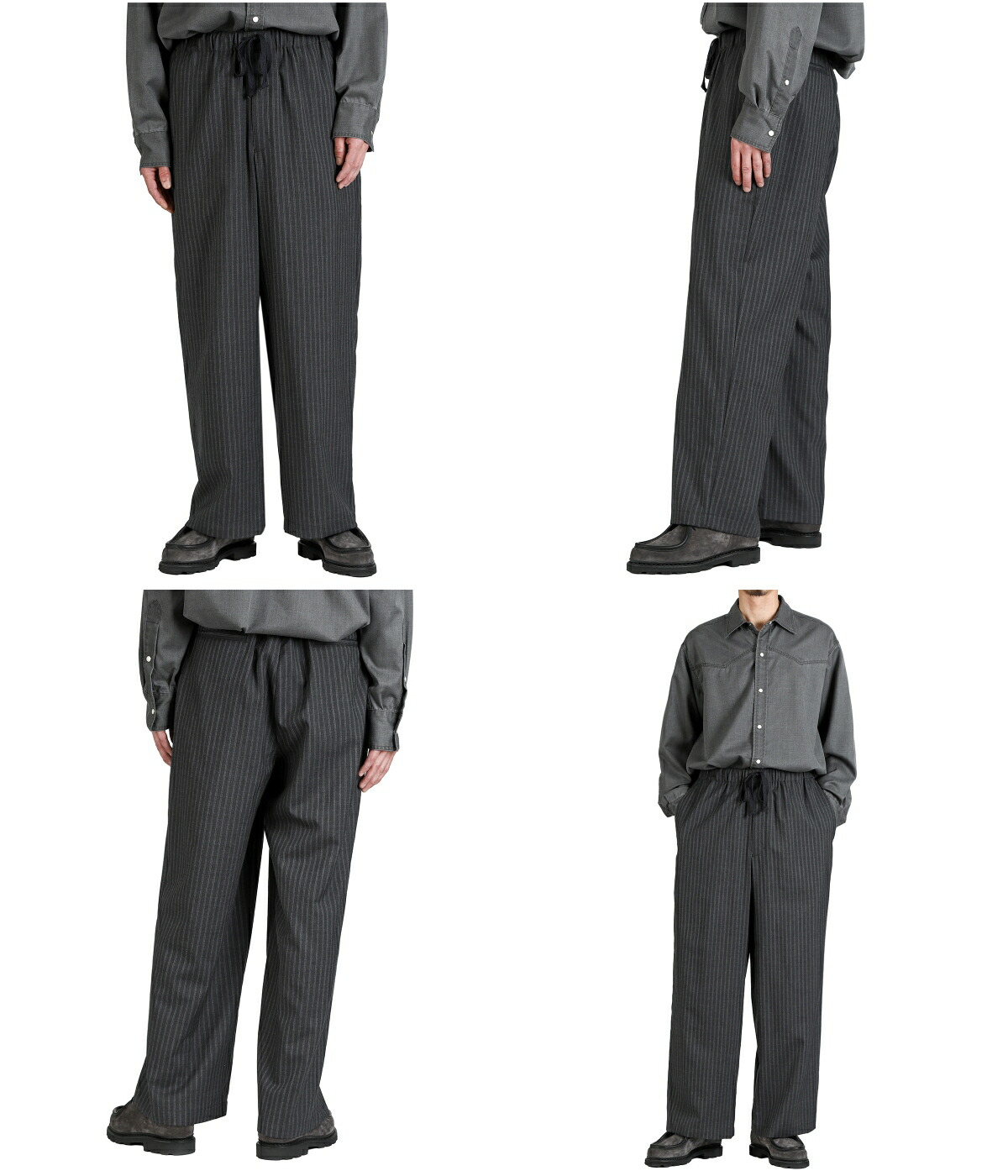 marka（マーカ） ： WIDE CYLINDER FIT EASY PANTS -2/72 WOOL