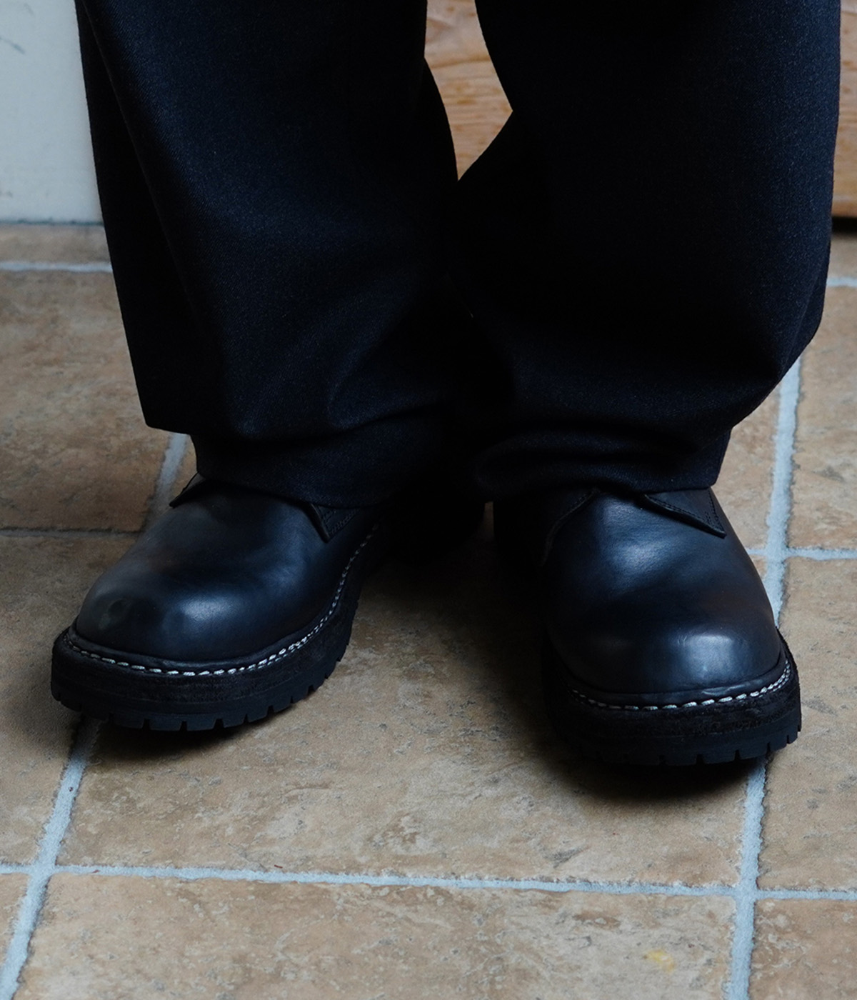 GUIDI（グイディ） ： LACED BIG DADDY SHOES HORSE FULL GRAIN