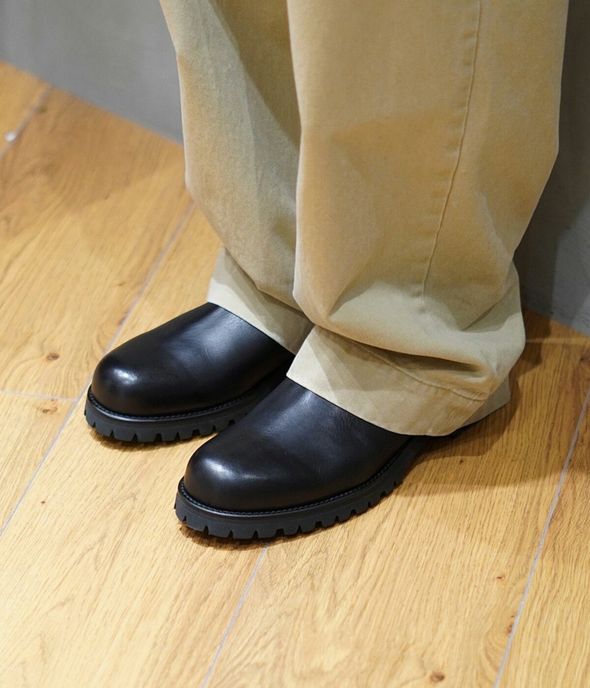 PADRONE（パドローネ） ： SIDE GORE BOOTS (WATER PROOF LEATHER