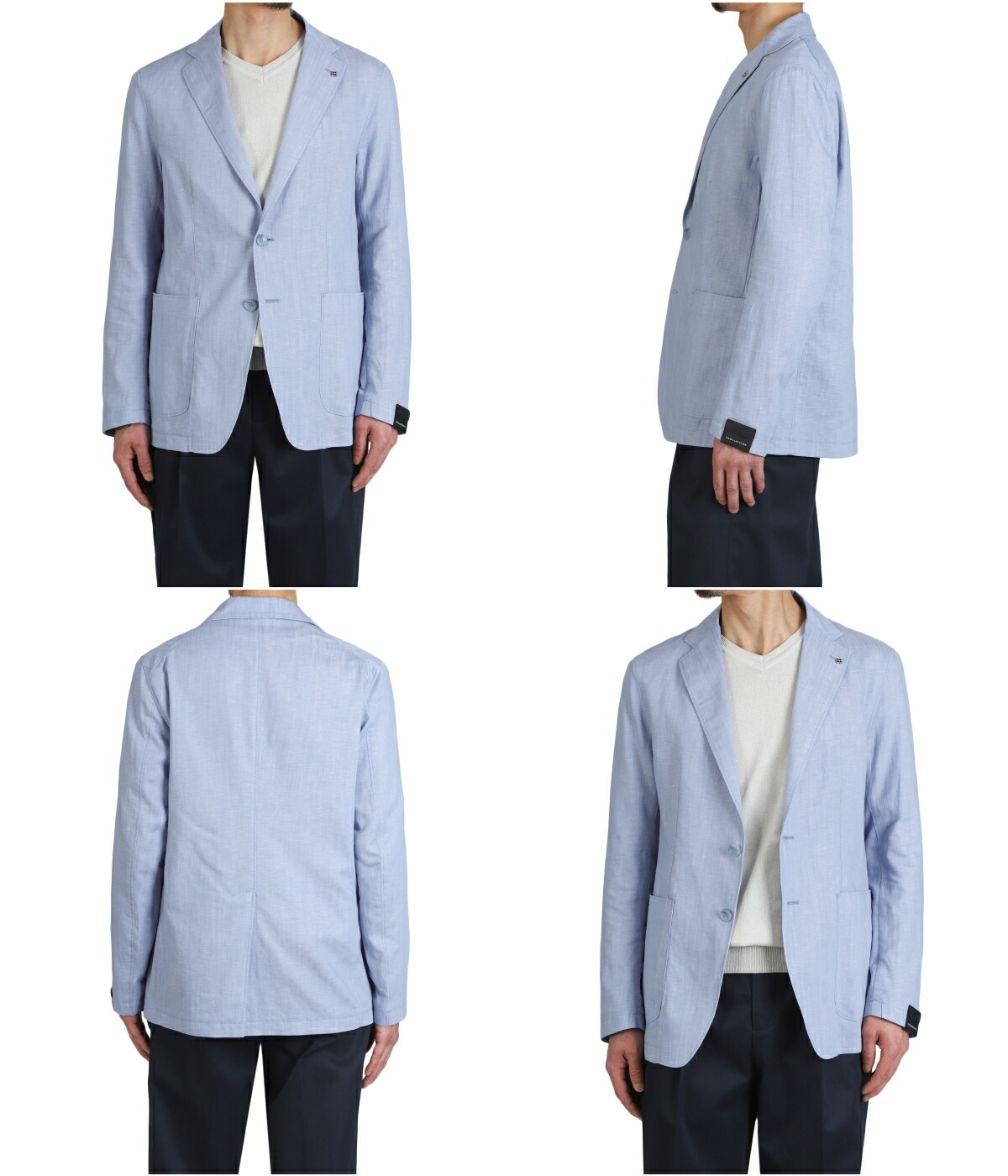 TAGLIATORE（タリアトーレ） ： SINGLE 2B JACKET COTTON-LINEN ： G