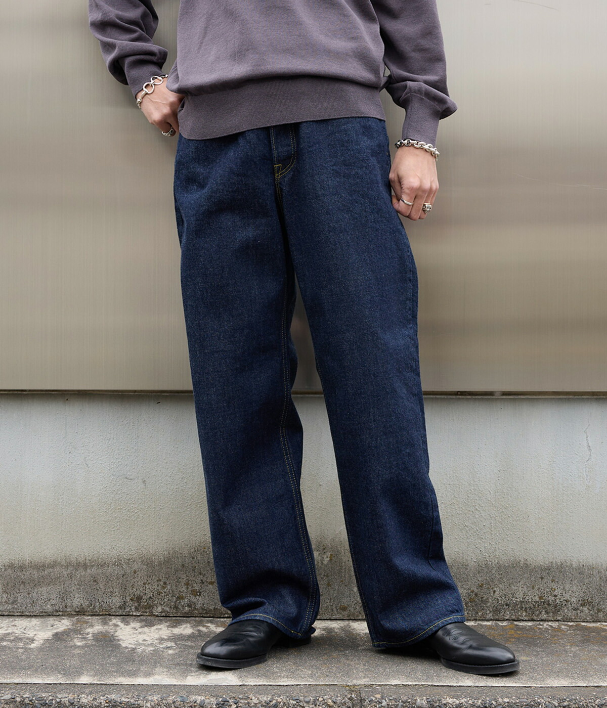 marka（マーカ） ： CLEAN CYLINDER FIT JEANS -ORGANIC COTTON 13.5oz