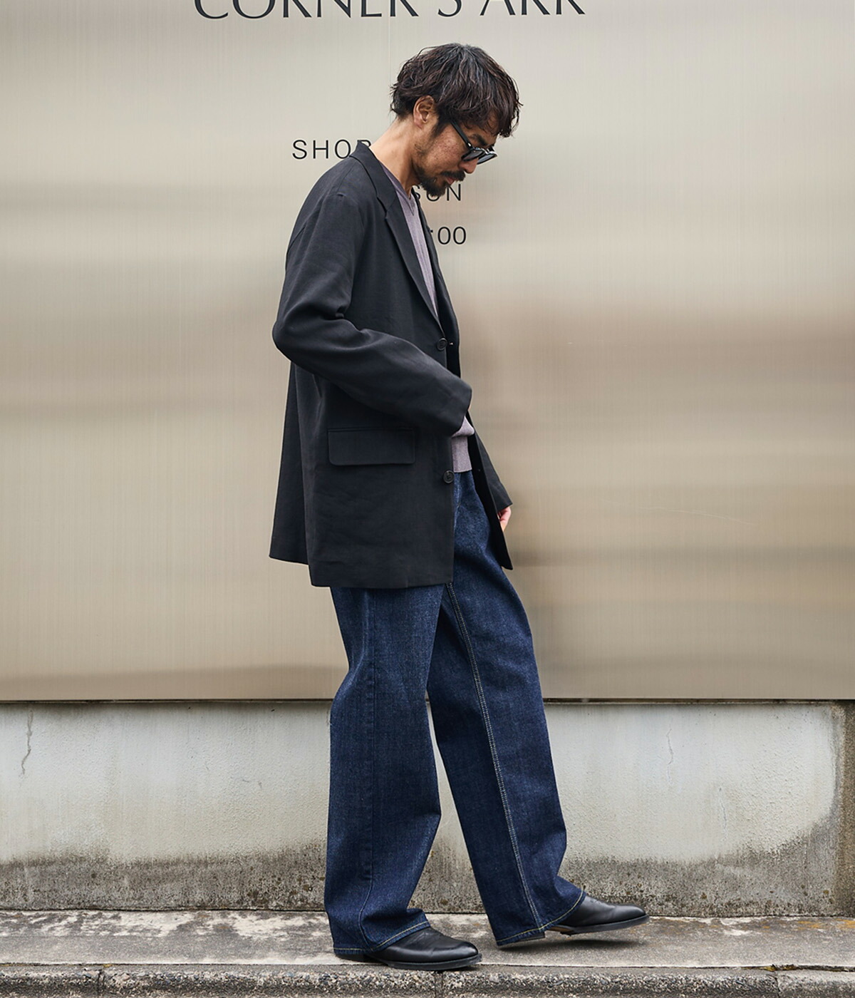 marka（マーカ） ： CLEAN CYLINDER FIT JEANS -ORGANIC COTTON 13.5oz