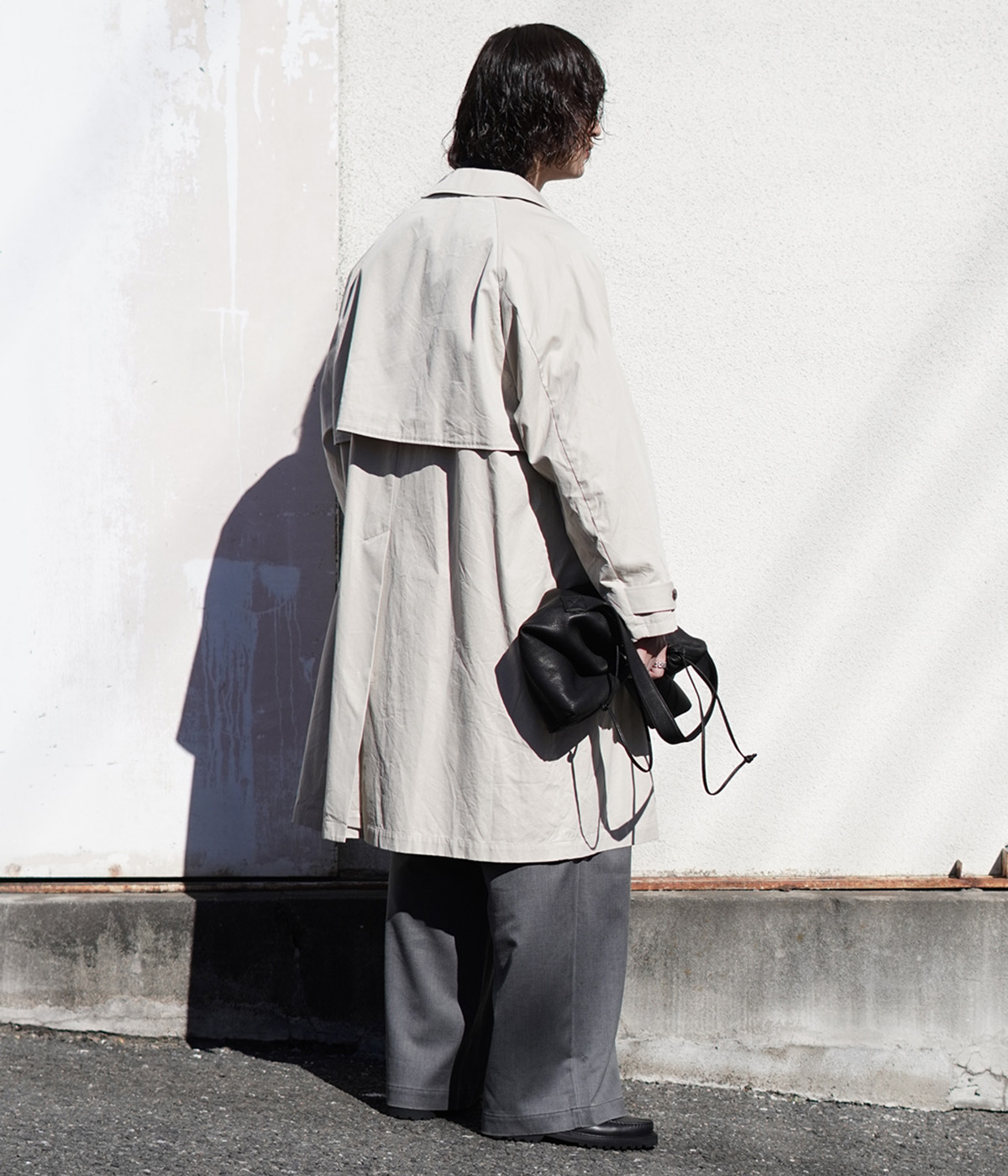 ジャケット・アウター MARKAWARE ORGANIC COTTON CUPRO GABERDINE marka（マーカ） ： RAGLAN SLEEVE COAT -ORGANIC COTTON GABARDINE
