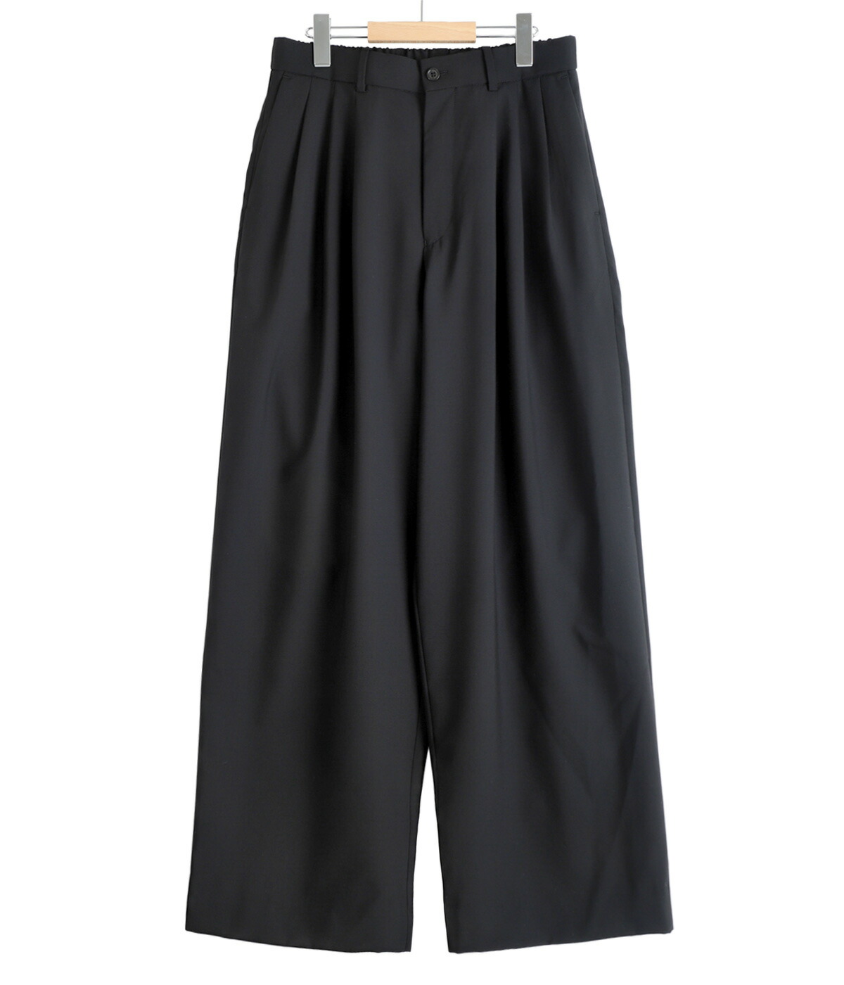 markaware（マーカウェア） ： TRIPLE PLEATED WIDE TROUSERS -ORGANIC