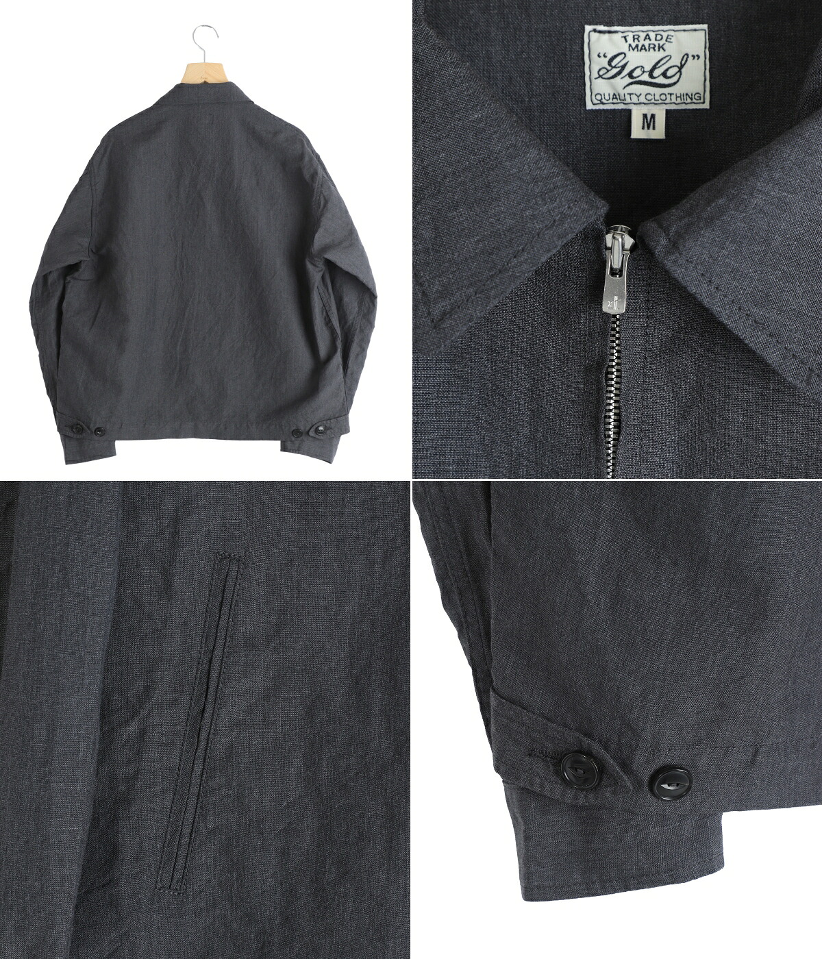 GOLD / ゴールド ： LINEN WOOL TROPICAL SPORTS JACKET 26A-GL15863