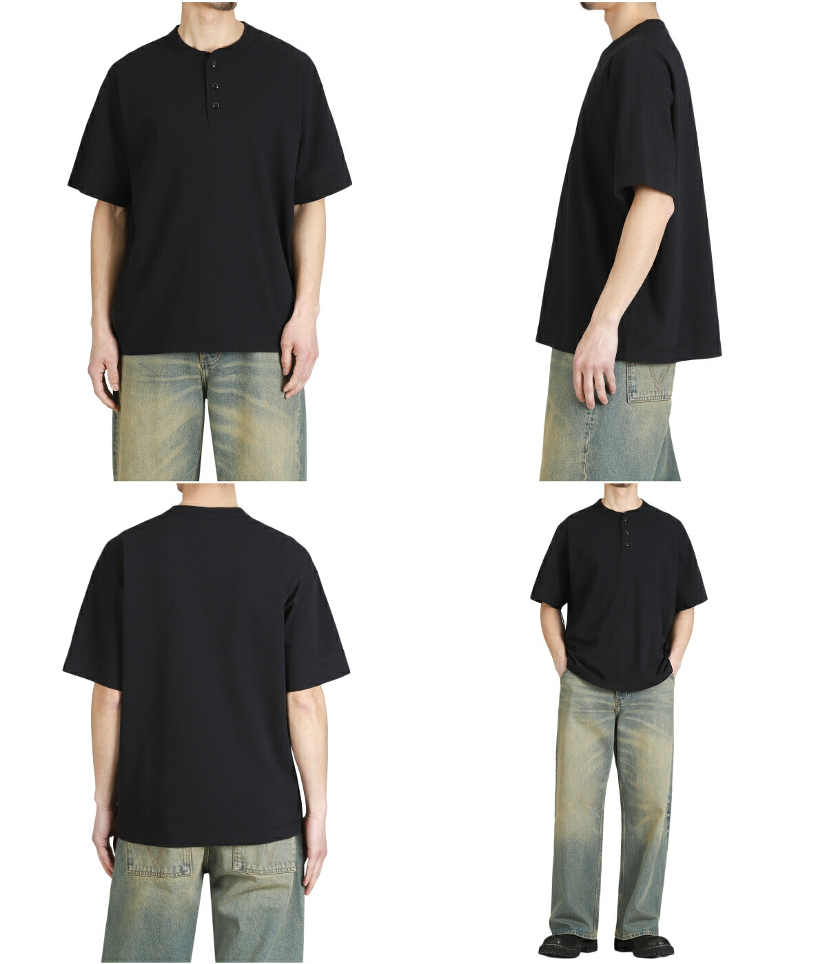 Healthknit（ヘルスニット） ： 別注 WIDE HENLEY SHORT SLEEVE / 全3 