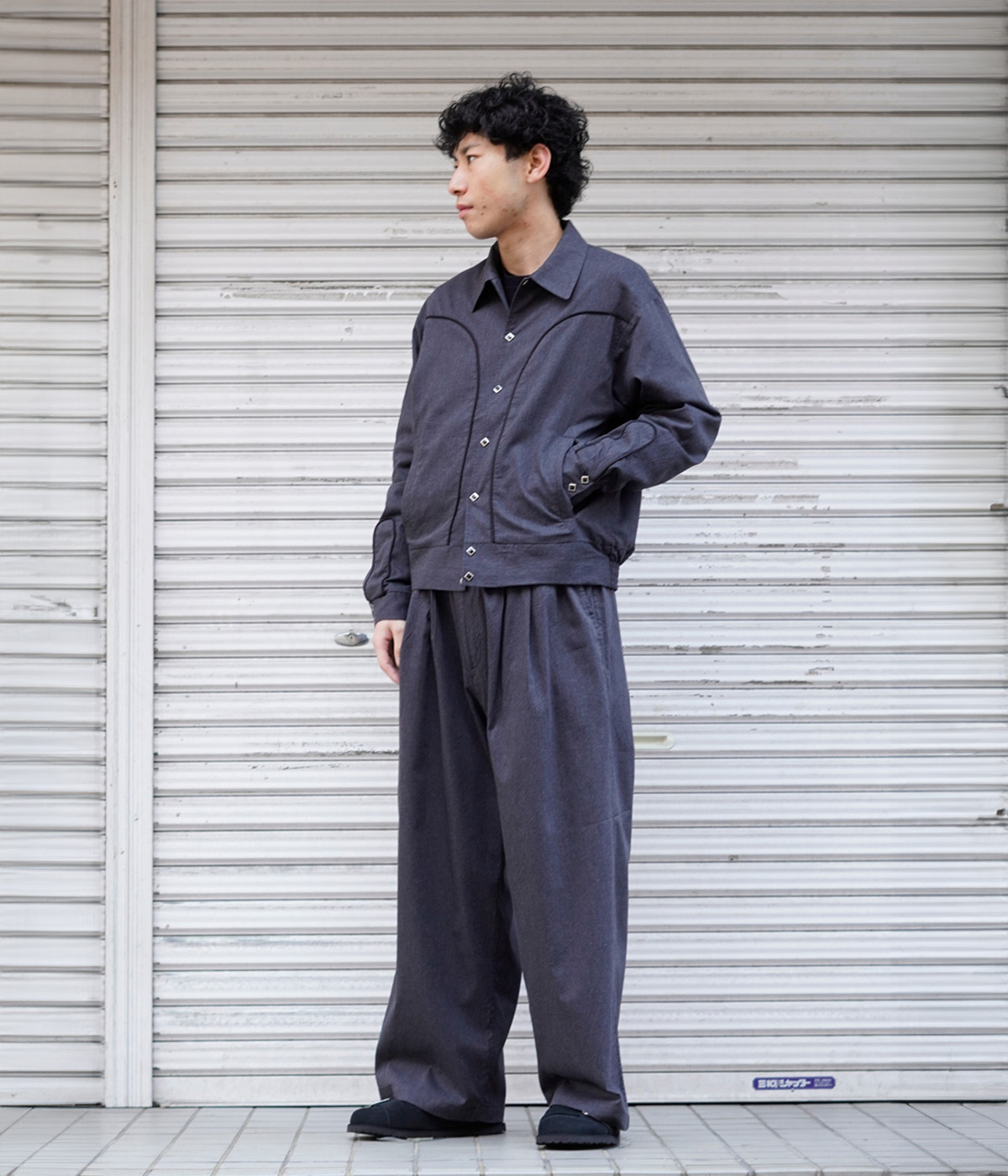 GOLD / ゴールド : COTTON SILK NEL 2TUCK WIDE EASY PANTS 全2色 26A GOLD / ゴールド : COTTON SILK NEL 2TUCK WIDE EASY PANTS 全2色 26A