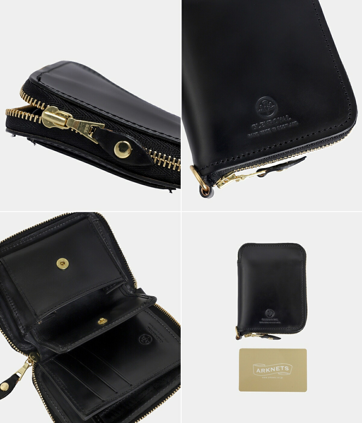 GLENROYAL（グレンロイヤル） ： SMALL ZIP WALLET / 全2色 ： 03-5814