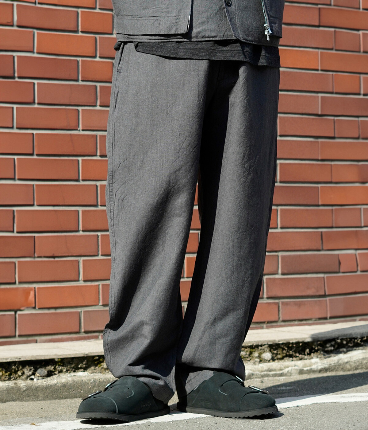 GOLD / ゴールド ： LINEN WOOL TROPICAL EASY PANTS 26A-GL42618