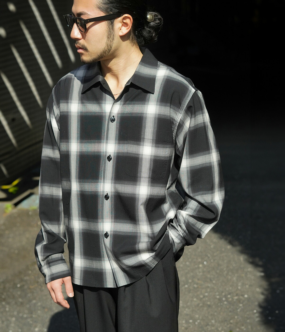 GOLD / ゴールド ： WOOL Super140s TROPICAL OPEN SHIRT 26A-GL29647