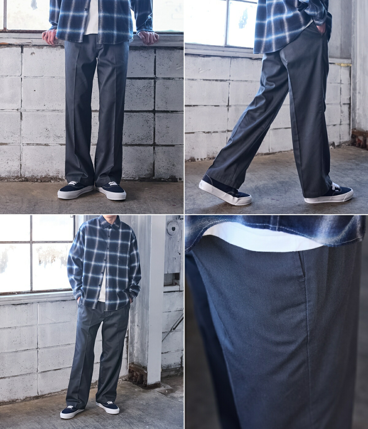 Dickies（ディッキーズ） ： 別注 MIDDLE RISE T/C WORK PANTS / 全3色