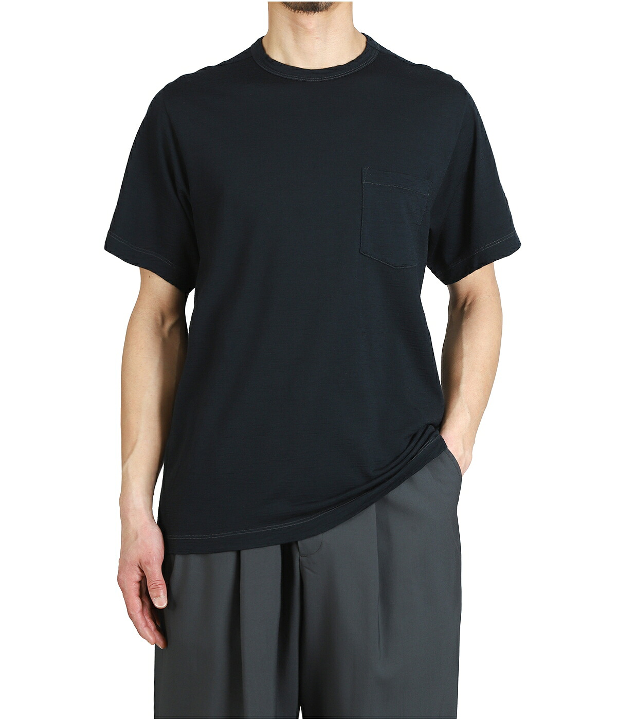 GOLDWIN（ゴールドウイン） ： Garment Dyed Wool T-shirt / 全3色