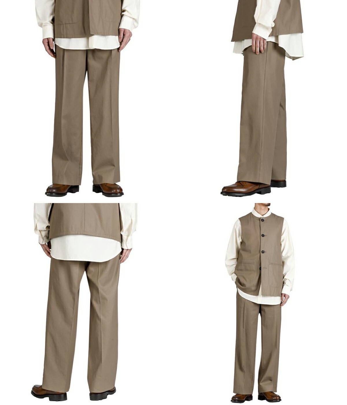 PORT BY ARK ポートバイアーク ： Twill Trousers / 全3色 ： PO19