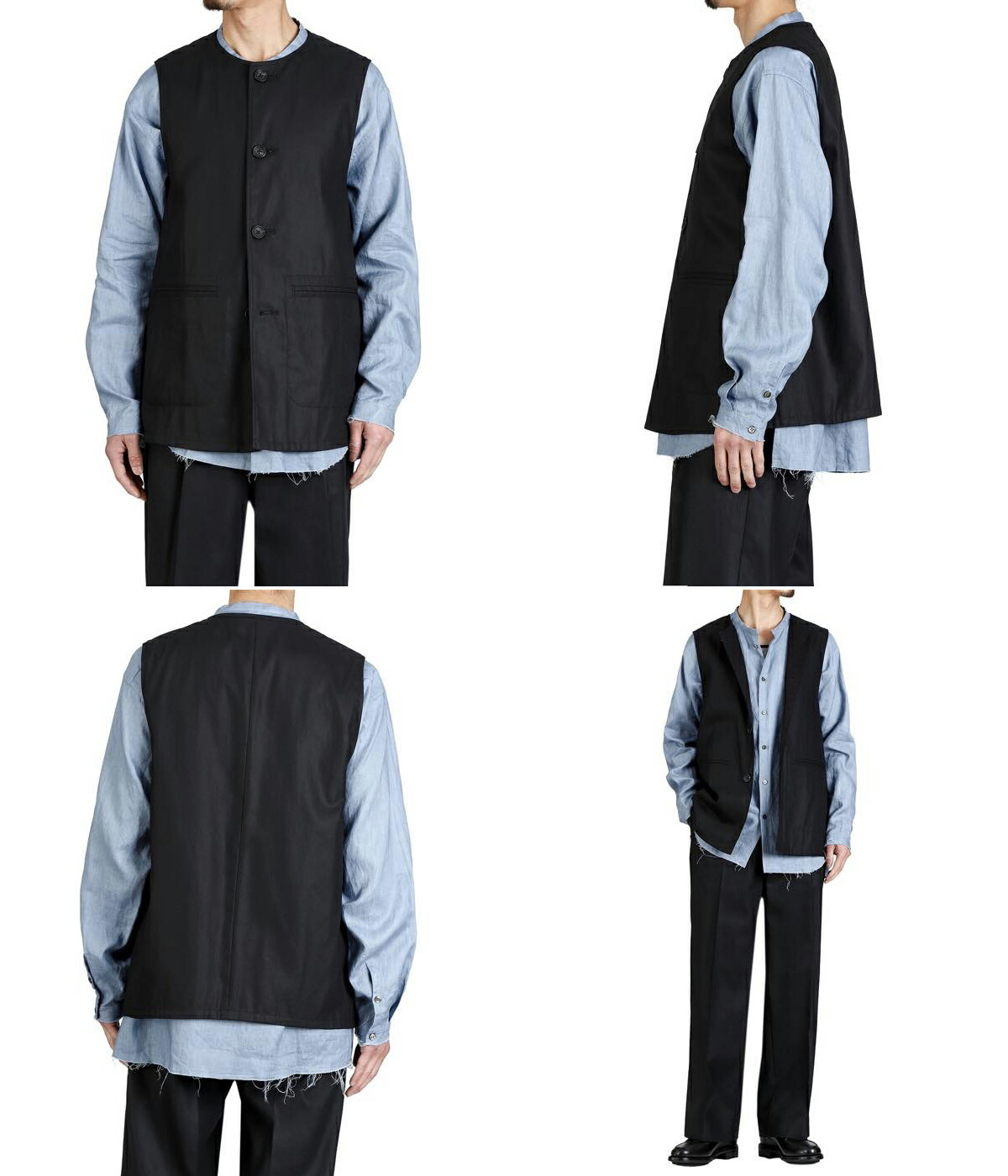 PORT BY ARK ポートバイアーク ： Jerkin Vest / 全2色 ： PO19-VE01 