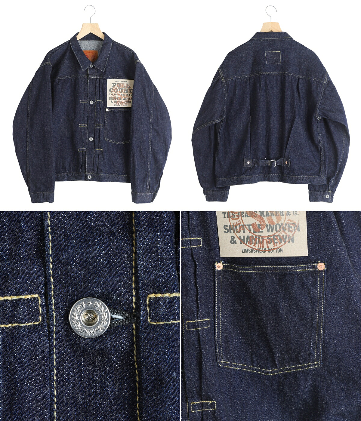 FULLCOUNT（フルカウント） ： WWII Model 11.5oz Denim Jacket (One