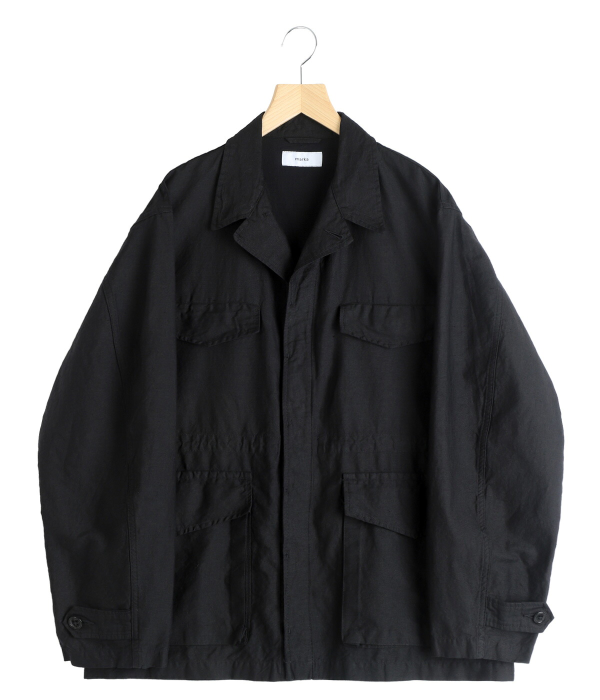 marka（マーカ） ： MILITARY JACKET -LINEN x ORGANIC COTTON x SILK