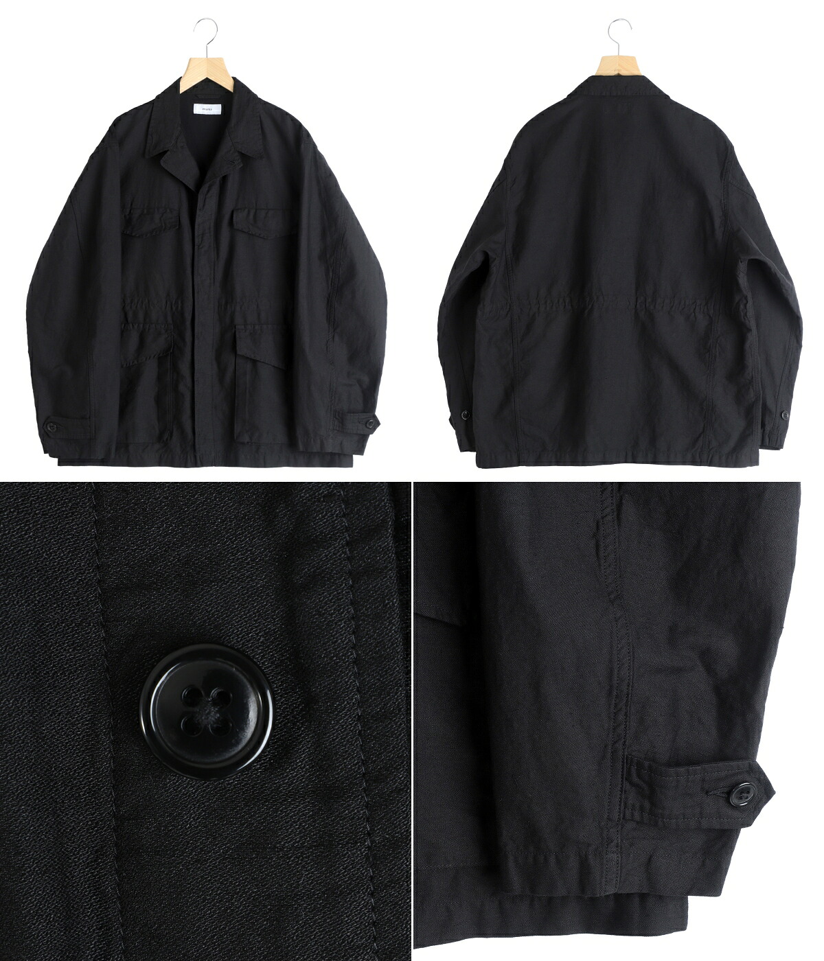 marka（マーカ） ： MILITARY JACKET -LINEN x ORGANIC COTTON x SILK