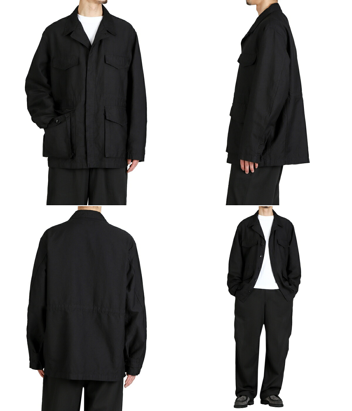 marka（マーカ） ： MILITARY JACKET -LINEN x ORGANIC COTTON x SILK