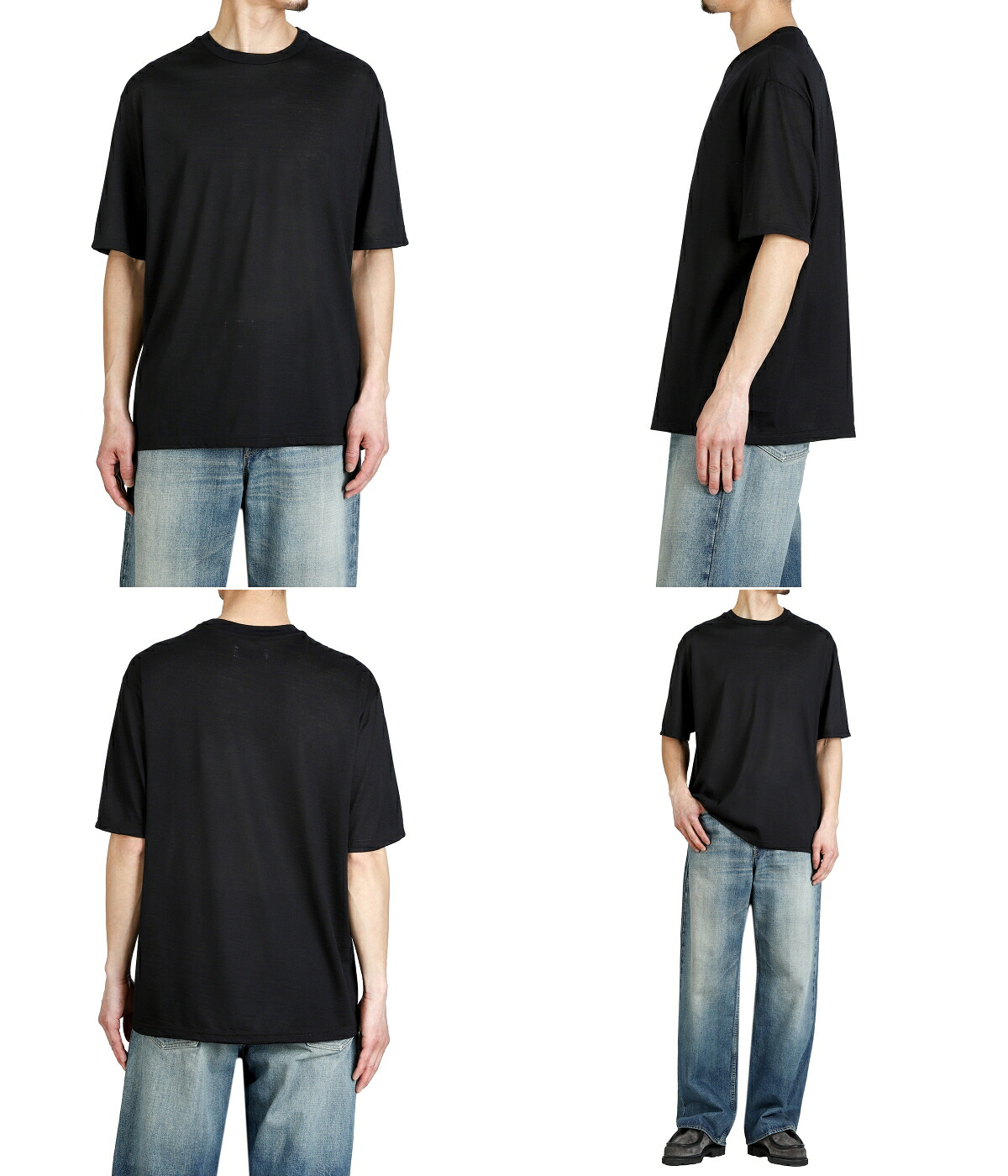 marka（マーカ） ： CREW NECK TEE -SUPER 120s WASHABLE WOOL SINGLE