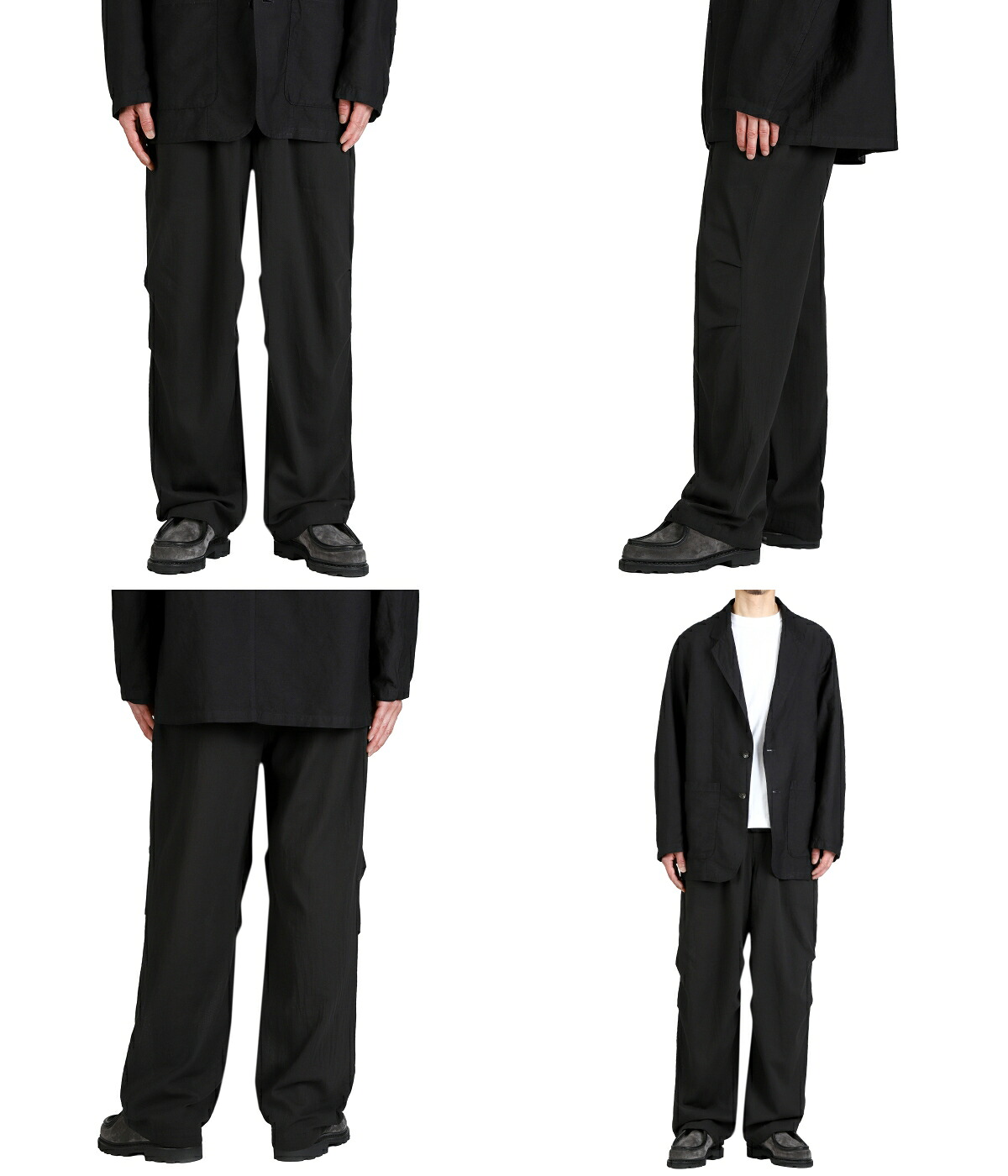 marka（マーカ） ： KNEE TUCK PANTS -ORGANIC COTTON HIGH TWISTED